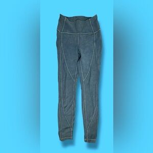 Lululemon Wunder Under High-Rise Tight Snow Washed Rib 28” Night Diver Size 4